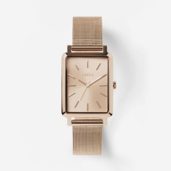 Breda Accessories - Breda Baer Rose Gold Mesh Strap Women's Watch